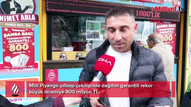 Milli Piyango yılbaşı çekilişinde dağıtım garantili rekor büyük ikramiye 800 milyon TL! 'Paranın hepsini hanımıma vereceğim'