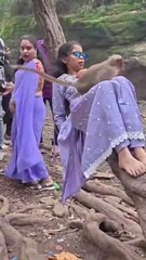 Tourist's Funniest Moment: Monkey Jumps on Girl's Lap in Kodaikanal Tamil Nadu
