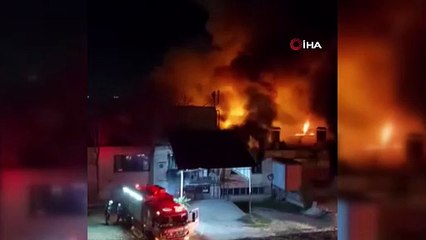 FABRİKA YERLEŞKESİNDE YANGIN
