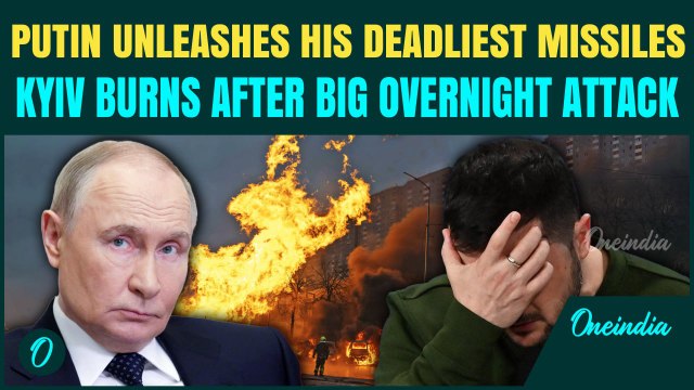 Putin POUNDS Ukraine With DEADLY Kinzhal, Iskander, Kalibr Missiles; 11 Buildings DESTROYED in Kyiv