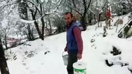 Meteoroloji'nin uyardığı ilimize kış geldi: Güne beyaz örtüyle uyandılar