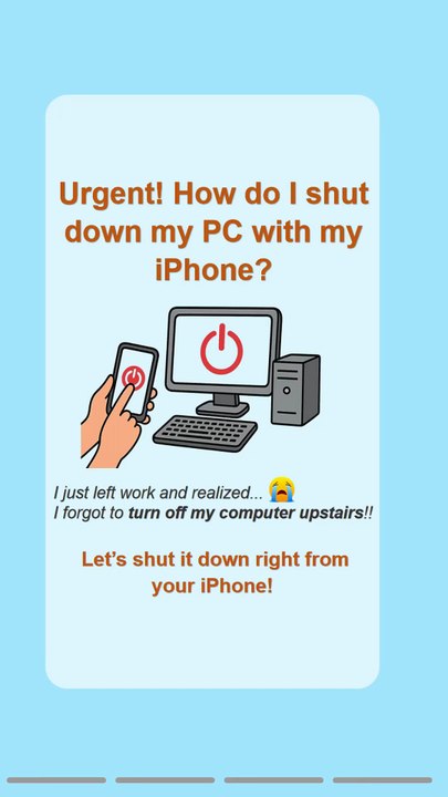 Shut Down Your PC with Your iPhone (Super Easy!)