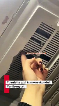 Esenyurt'ta kepazelik bitmiyor: Kadın tuvaletinde gizli kamera skandalı