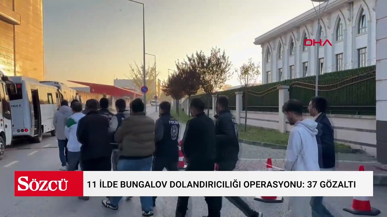 Kocaeli merkezli 11 ilde bungalov dolandırıcılığı operasyonu: 37 gözaltı