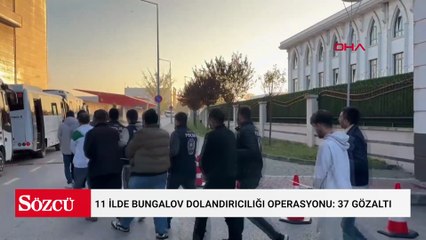 Kocaeli merkezli 11 ilde bungalov dolandırıcılığı operasyonu: 37 gözaltı