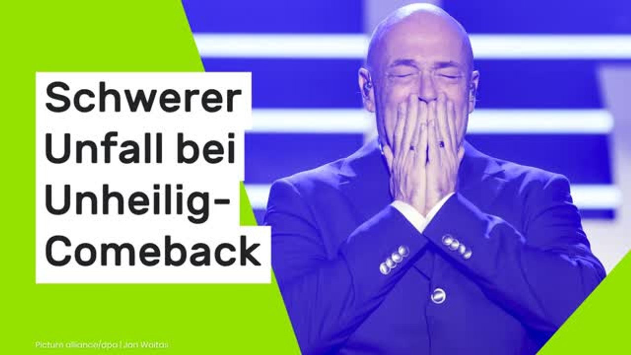 Der Graf: Schwerer Unfall bei Unheilig-Comeback - Sänger stürzt kopfüber von der Bühne