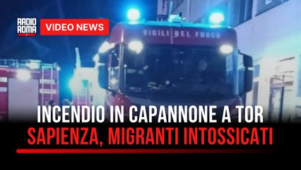 Incendio in capannone a Tor Sapienza, migranti intossicati