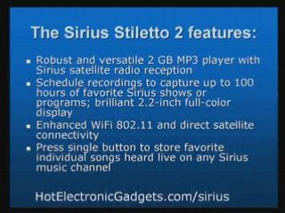 Sirius Stiletto 2 Satellite Radio