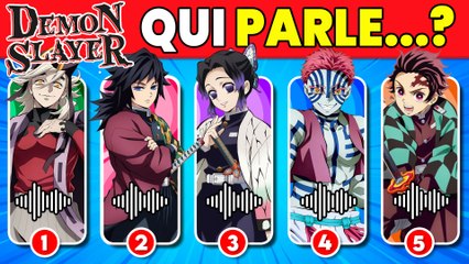 QUIZ DEMON SLAYER 👹🔥 Devine qui PARLE...? 🔊 Tanjiro, Nezuko, Akaza, Muzan