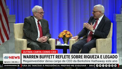 Warren Buffett reflete sobre riqueza e legado aos 95 anos; Bruno Meyer comenta