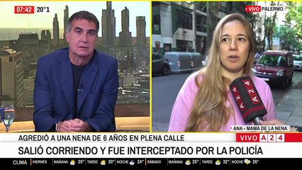 Palermo: un hombre le pegó una patada en la calle a una nena de 6 años
