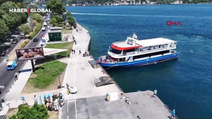 İstanbul'da sıcak havadan bunalanlar boğazda serinledi