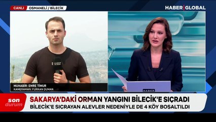 Sakarya'daki orman yangını devam ediyor