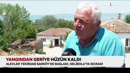 Yangından geriye hüzün kaldı