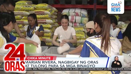 Marian Rivera, nagbigay ng oras at tulong para sa mga binagyo | 24 Oras