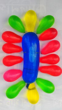 Rocket Water Balloons Popping Reverses Satisfying