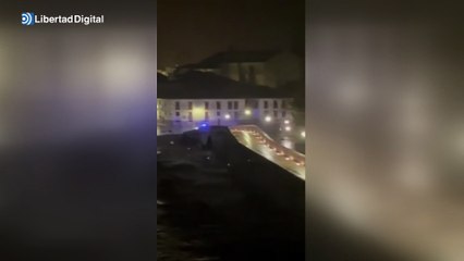 Se desborda el río Tormes a su paso por El Barco de Ávila