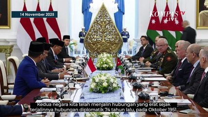 [FULL TERJEMAHAN] Presiden Prabowo & Raja Yordania Kenang Ikatan Emosional saat Bertemu di Istana
