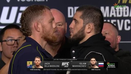 UFC 322 - Face-à-face bouillant entre Della Maddalena et Makhachev !