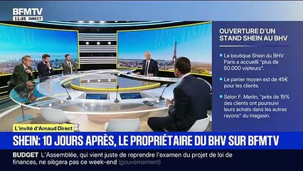 Le patron du BHV annonce le report de l'ouverture des cinq magasins Shein qui était prévue la semaine prochaine en région