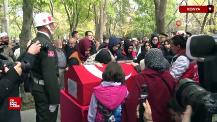 Konyalı şehit Ahmet Yasir Kuyucu memleketinde son yolculuğuna uğurlandı