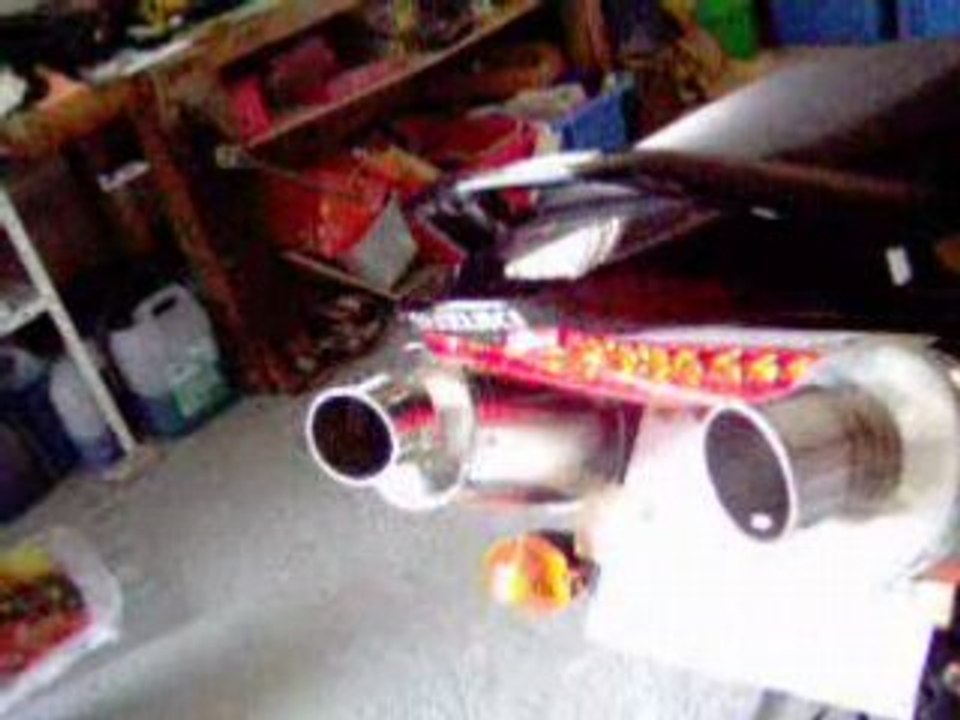 sv 650 avec 2 pots laser x trem