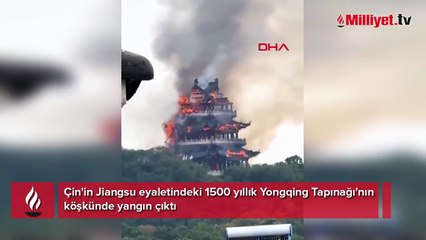 Çin'de 1500 yıllık tarihi tapınak küle döndü! Yangının nedeni ise şaşırttı