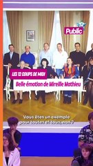 Mireille Mathieu très émue en face de Jean-Luc Reichmann dans Les 12 coups de midi. Belle émotion