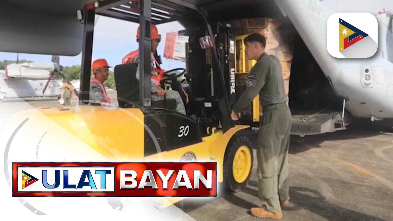 Philippine Airforce at U.S. Marines, magkatuwang na  nagsagawa ng relief operations sa Virac, Catanduanes