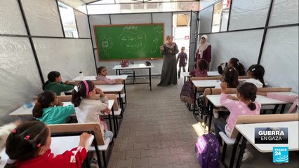 Retorno a clases en Gaza: aulas improvisadas tras el cese al fuego