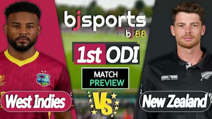 West Indies vs New Zealand 2025 | WI vs NZ  1st ODI Match Preview |