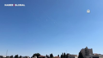 İran füzeleri Kudüs semalarında görüntülendi