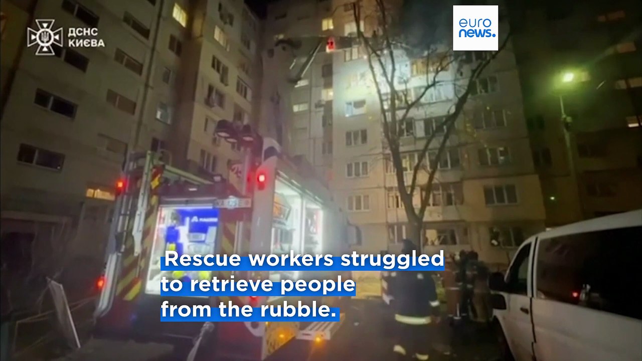 At least six killed in 'deliberate' Russian attack on Ukrainian capital causing 'maximum harm'