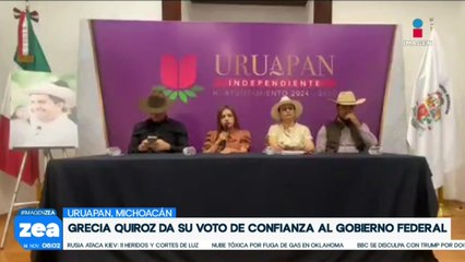 Grecia Quiroz reconoce que recibió amenazas antes de asumir el cargo como alcaldesa de Uruapan