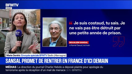 L'écrivain Boualem Sansal espère être de retour à Paris vendredi ou samedi