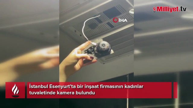 İnşaat firmasının kadın tuvaletinde gizli kamera şoku