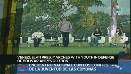 FTS 8:30 14-11: Venezuelan pres. marches with youth in defense of Bolivarian Revolution