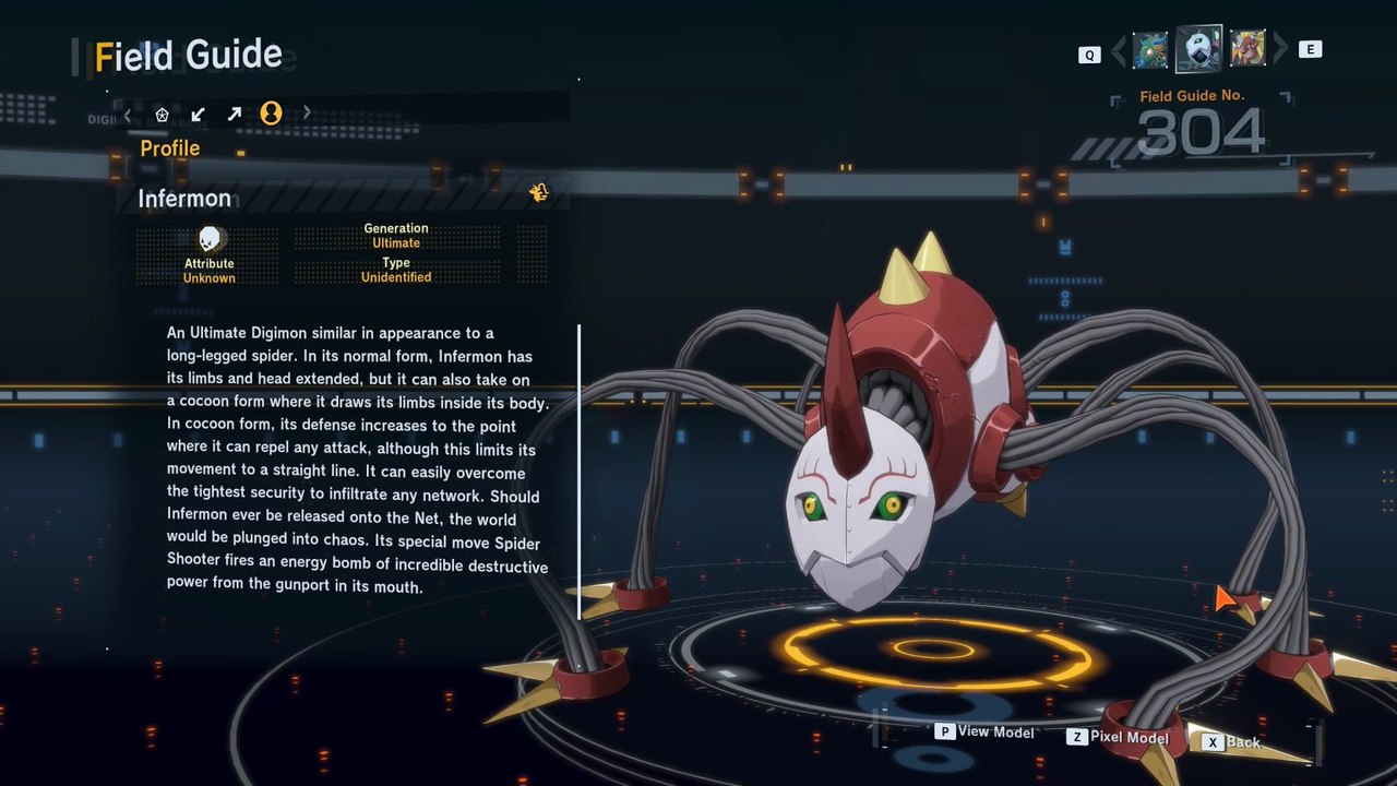 infermon all digivolution/de-digivolution/profile Digimon Story Time Stranger