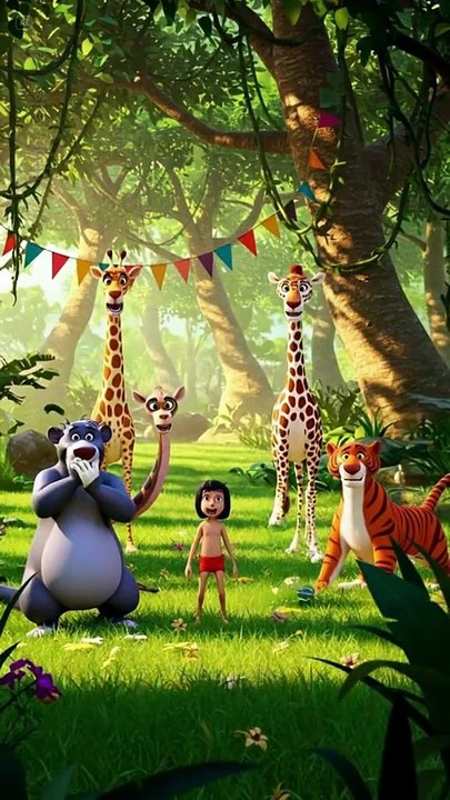 Jungle ka Khail Like a Squide Game 😅🤗 | Part 01 || Mowgli Cartoon || Kids Videos