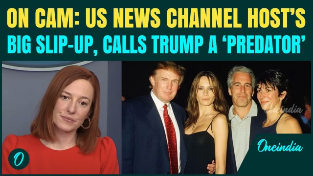 ‘Trump is a PREDATOR’: MSNBC Host Jen Psaki’s Jaw-Dropping On-Air Slip as Epstein SCANDAL BLOWS Up