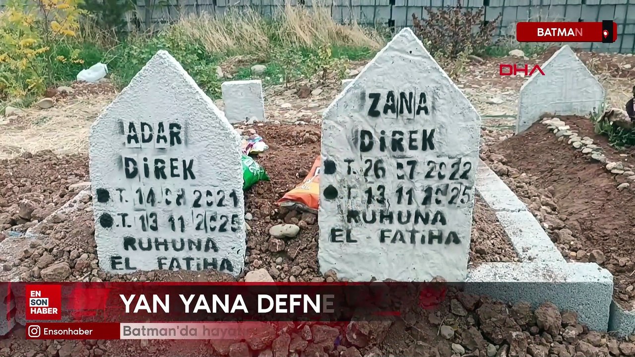 Batman'da hayatını kaybeden iki kardeş yan yana defnedildi