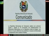 Venezuela celebra el 75 aniversario de establecimiento de relaciones diplomáticas con Egipto