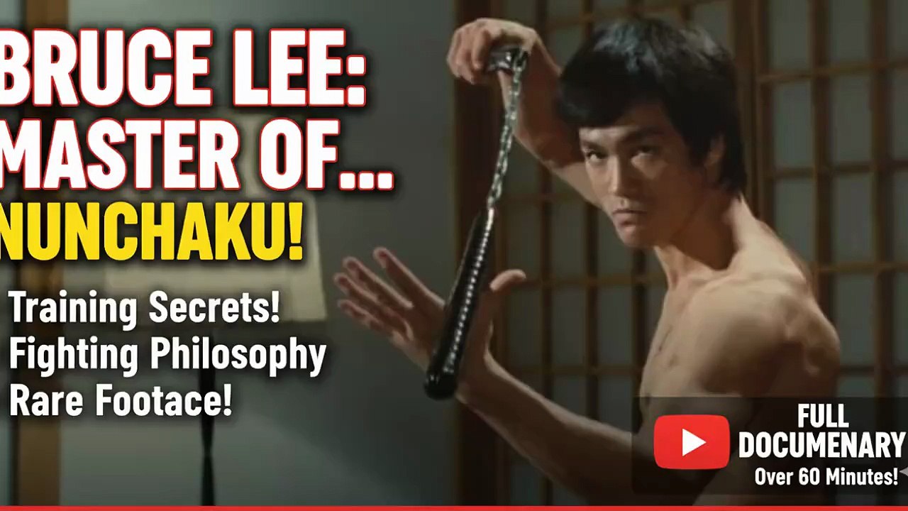 Bruce Lee 🐉 Master of Nunchaku 🥋🔥| Training Secrets & Rare Fighting Philosophy 🎥💥 #MartialArtsLegend