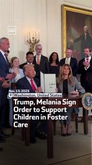 Trump, Melania Sign Order to Support Children in Foster Care