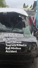 Five Chinese Tourists Killed in Bali Minibus Accident