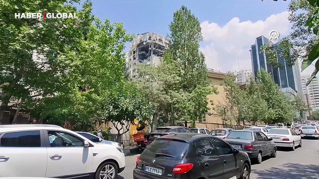 İsrail ordusunun İran’a düzenlediği saldırı sonrası kent merkezi böyle görüntülendi