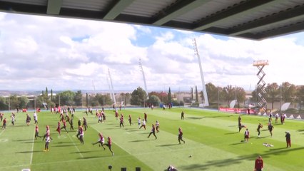 Washington Commanders training session at Valdebebas