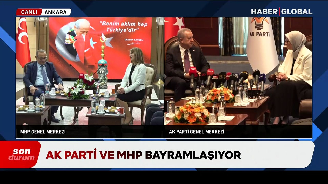 Cumhur İttifakı'nda bayramlaşma mesaisi: AK Parti ile MHP arasında bayramlaşma gerçekleşti