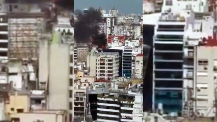 Incendio en Retiro: evacuaron a 200 personas del edificio Zurich