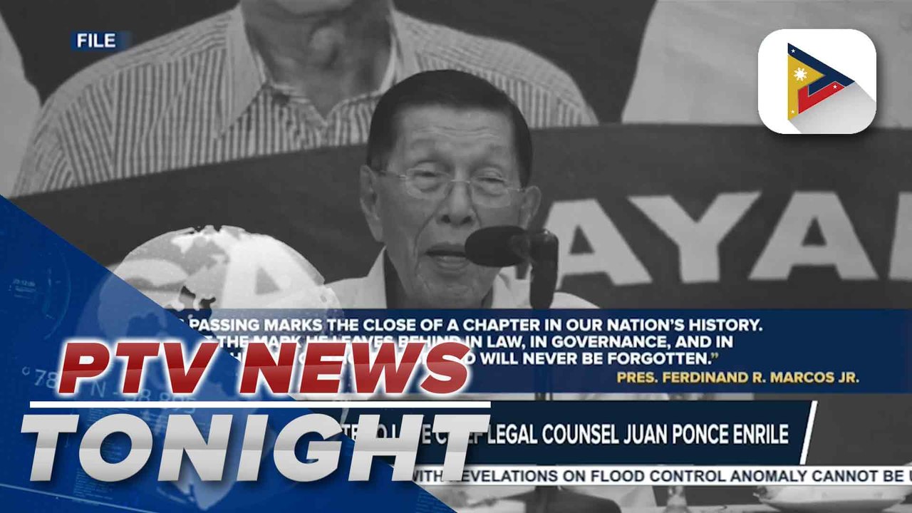 PBBM pays tribute to late Chief Legal Counsel Juan Ponce Enrile